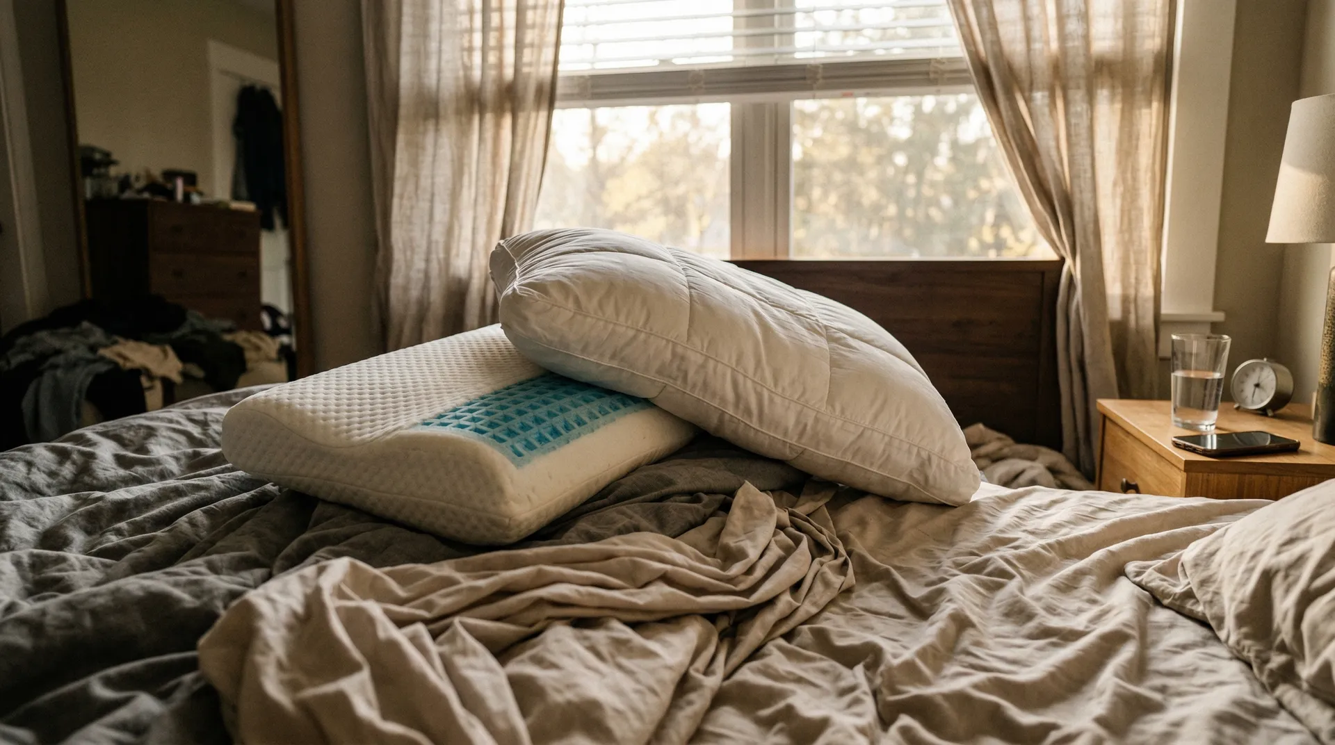 Sammenligning av forskjellige hodepute-materialer og design