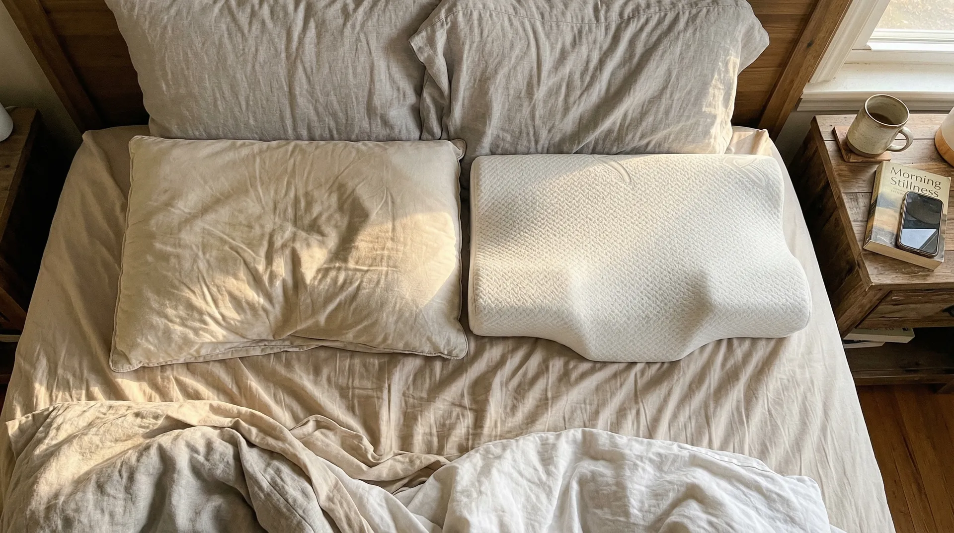 Sammenlikning av ulike typer puter og søvnstøtte